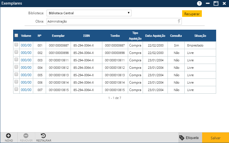 Interface-Exemplares