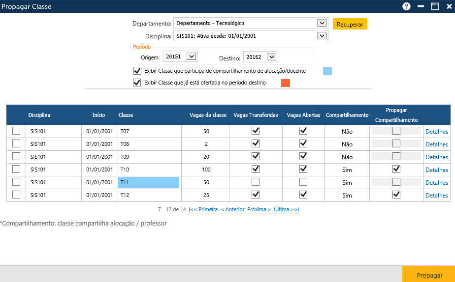 Interface Propagar Classe 2