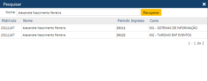 MENSAGEM Escolhendo o curso do Aluno