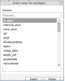 Mala-Direta-Comunicados-Menu-Mala-Direta-Inserir-Campo