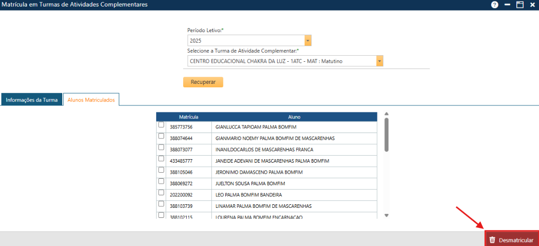Matricula-em-Turmas-de-Atividade-Complementar-botao-Desmatricular