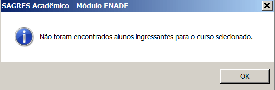 Não foram encontrados ingressantes