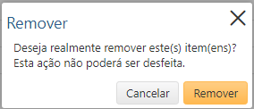 Atividades Administrativas - Confirmar exclusão
