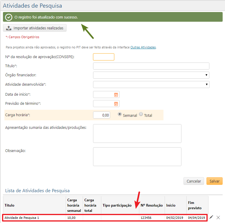 Atividades de Pesquisa - Atividade salva