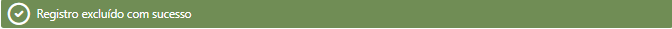 Previsões de Afastamento - Registro excluído com sucesso