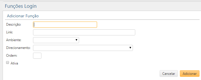 PORTAL-Gerenciamento-Adm-Funções-Login-Incluir