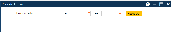 Período Letivo - Tela-Inicial