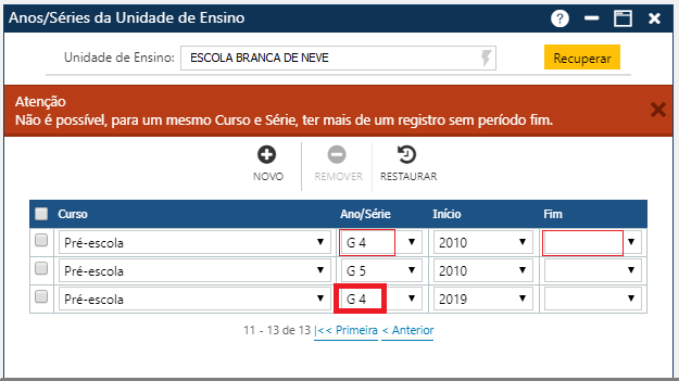 Planejamento-Anos-Série-Unidade-Ensino-Erro-tentativa-Inclusão série-existente