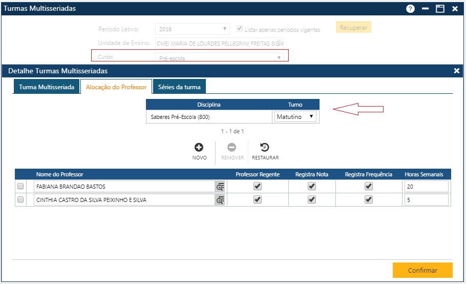 Planejamento-Turmas-Turmas Muitiseriadas- Detalhe-PastaProfessor-Crs Pré-Escola