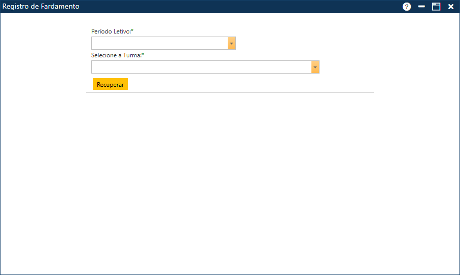 Registro-de-Fardamento-interface-inicial