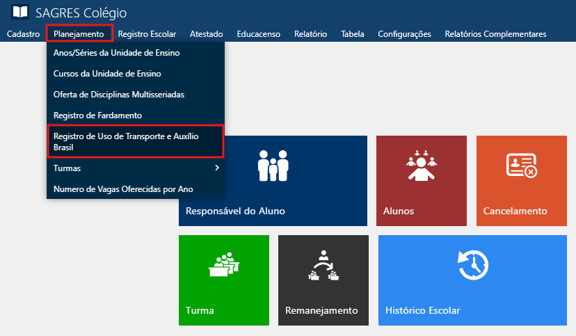 Registro-de-uso-do-transporte-escolar-Menu-de-acesso