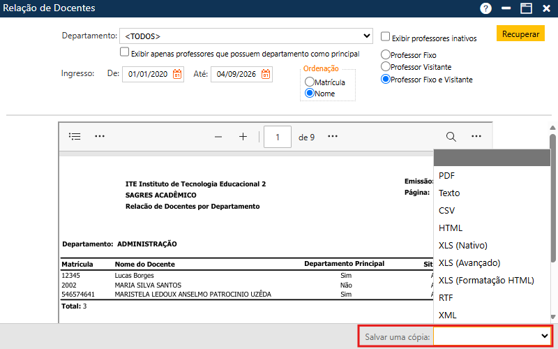 Relacao-de-Docentes-Salvar-uma-Copia-do-Relatorio