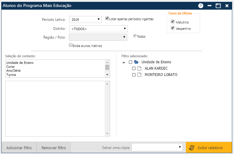 Relatório-Aluno-Alunos-Programa-Mais-Educação-Tela