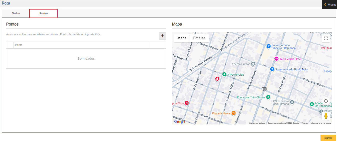 TW-Interface-Cadastro-Rota-Secao-Pontos