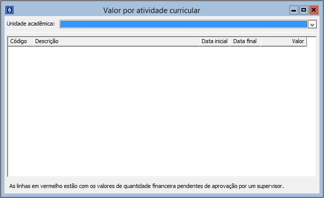 Tabela-ValorporAtividadeCurricular-Interface