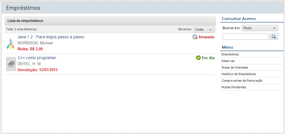 Tela-de-Lista-de-emprestimos-mostrando-atraso-e-em-dia Tela-de-Lista-de-emprestimos-mostrando-atraso-e-em-dia