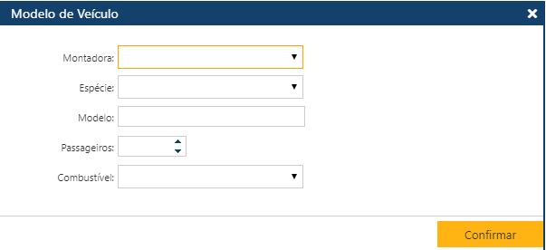 Transporte-Cadastro-Veículo- Modelo