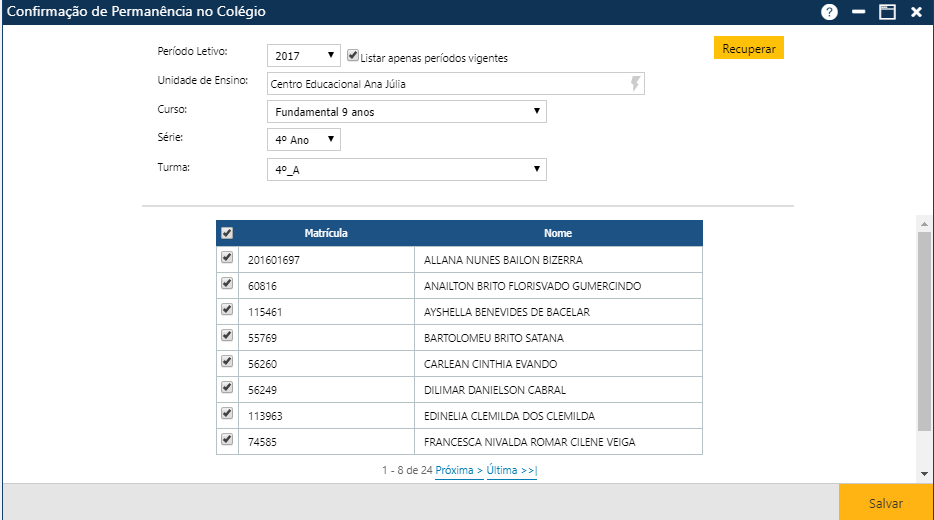 confirmaçã class 2