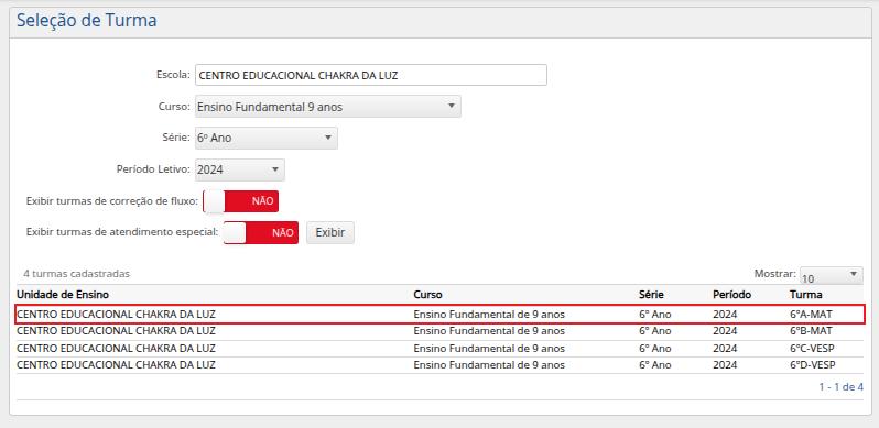 diario-interface-tela-selecao-de-turmas-selecionando-uma-turma