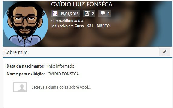 Foto de perfil atualizada