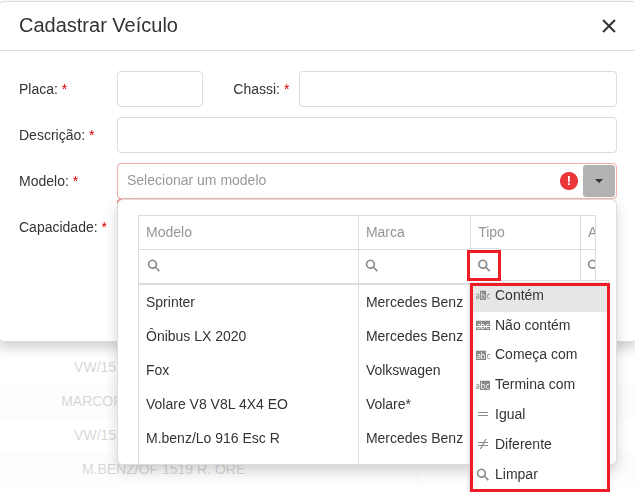 funcao-cadastrar-veiculo-interface-cadastro-de-veiculo-secao-modelo-filtros