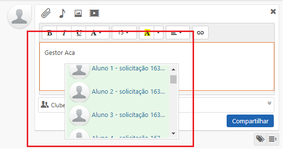marcando_usuário na postagem