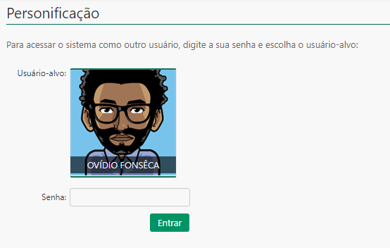 Personificação - Credenciais