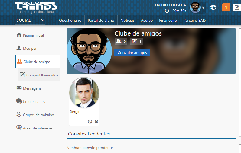 painel_clube de amigos