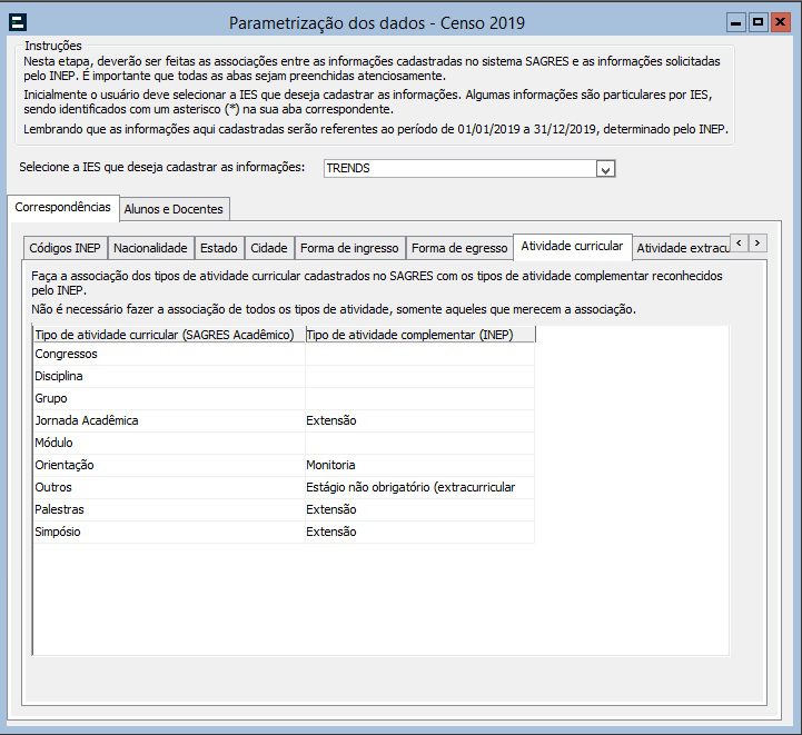 Tela-Formas de Ingresso em Associação - Forma de Egresso