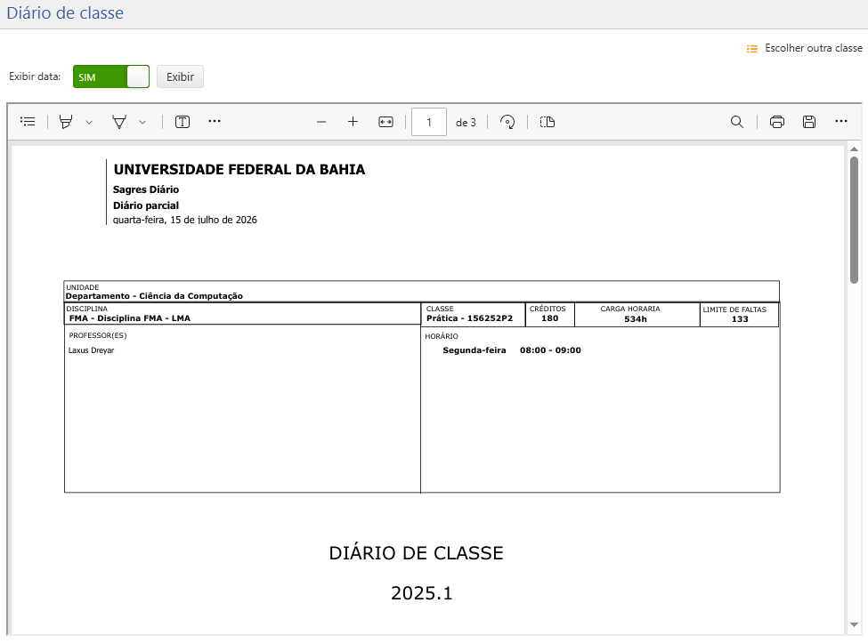 portal-consultas-diario-de-classe-ensino-superior-interface-relatorio