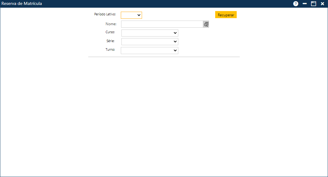 reserva de matrícula